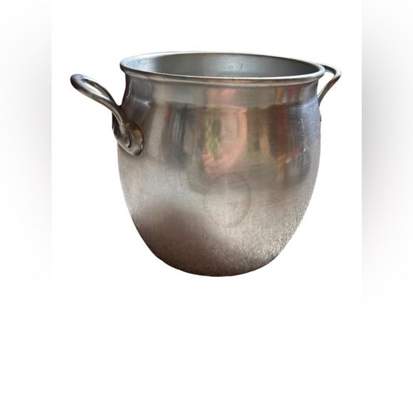 VINTAGE TOURNUS WIDE ALUMINUM FRENCH STEAMER WITH 2 HANDLES - Picture 6 of 10